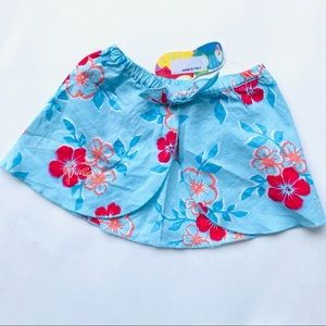 Balducci Swimsuit Cover Up Flower Print Skirt